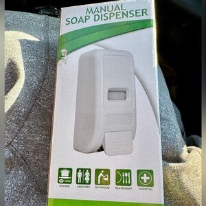 Manual Soap Dispenser | Wall Mounted | Bathroom & Kitchen Use | New